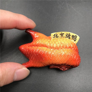 Open image in slideshow, refrigerator magnets Beijing roast duck pizza hot dog bread hamburger refrigerator fridge magnets creative food crafts stock
