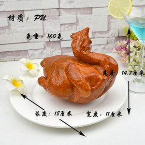 Open image in slideshow, 050 Simulated roast duck fake sham roast duck  roast chicken display dish model
