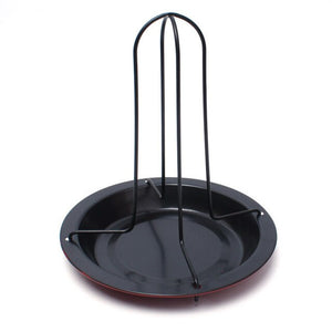 New Kitchen Outdoor BBQ Tools Chicken Duck Holder Rack Grill Stand Roasting For BBQ Rib Non Stick Carbon Steel